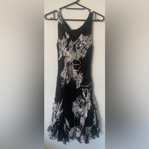 Vintage Silk Floral 90s/Y2K Cocktail Dress!! Alex Evenings Petite - Picture 11 of 16